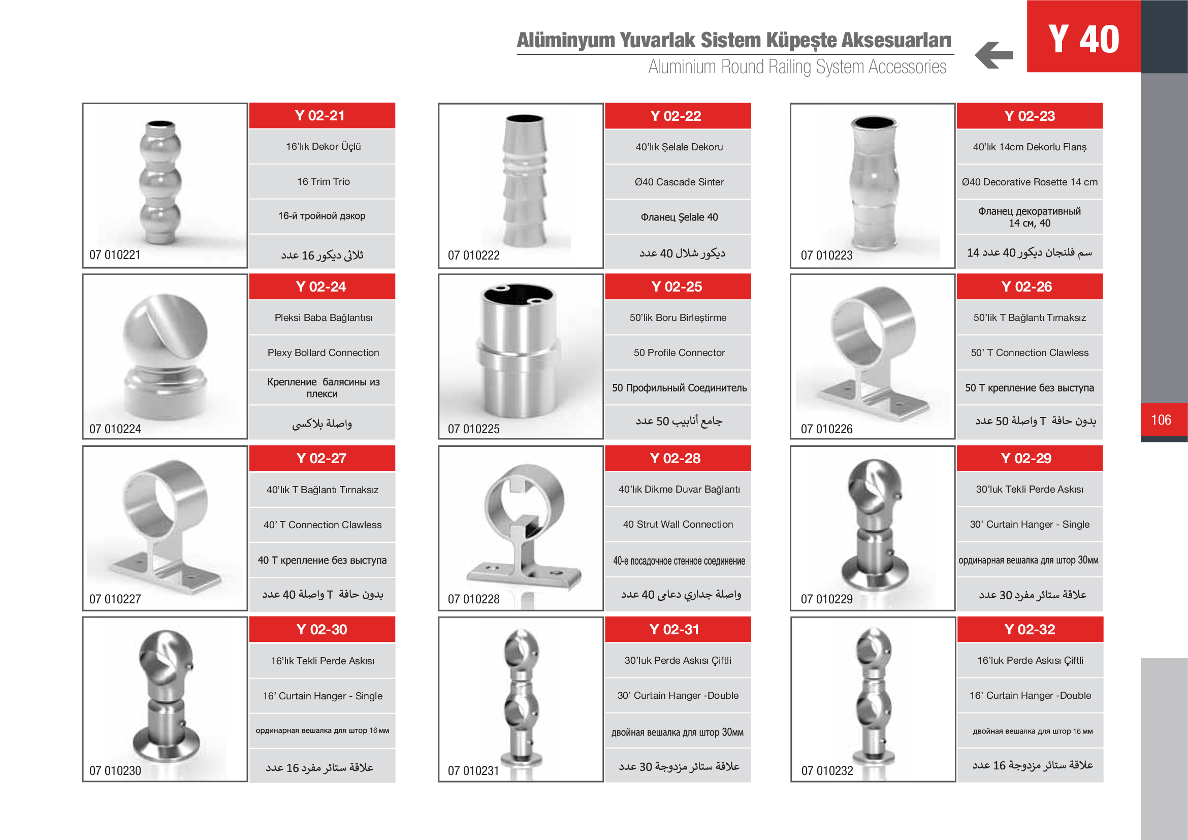 Küpeşte Oval Sistemleri 13